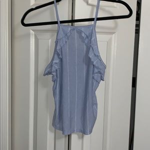 American eagle blue striped tank top